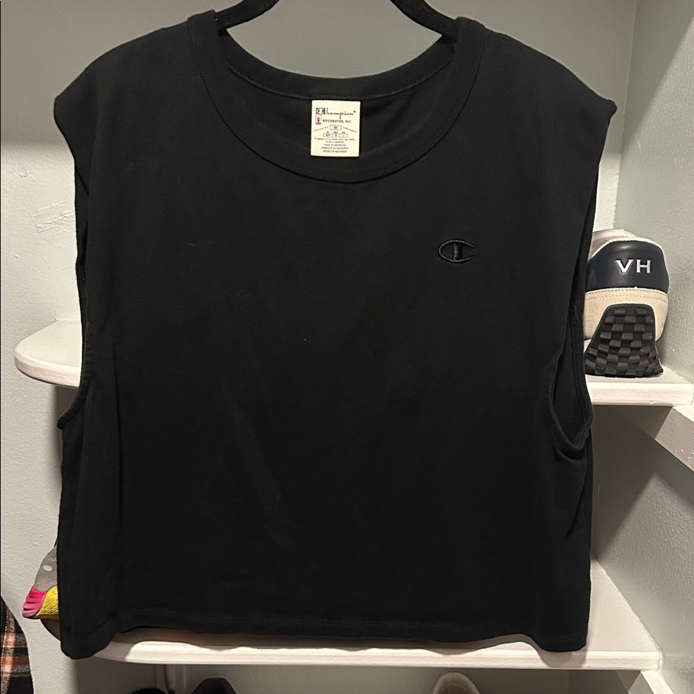 Champion Women's Black Muscle Tee